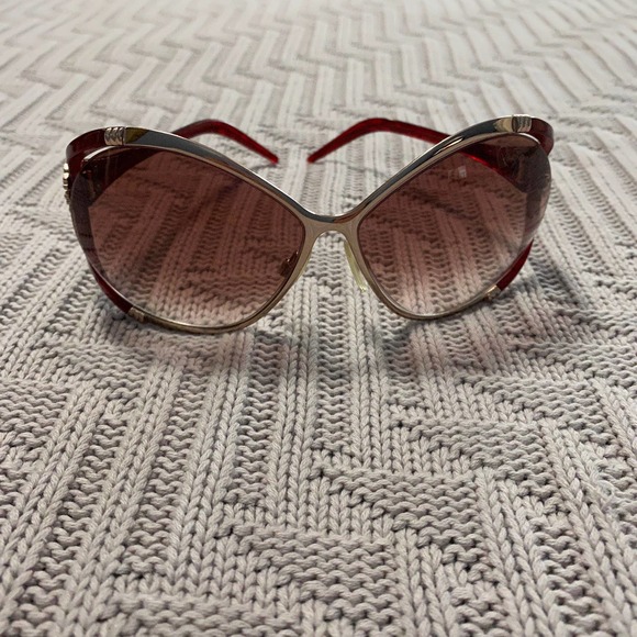 Roberto Cavalli Taigete red cat eye sunglasses - Picture 2 of 7